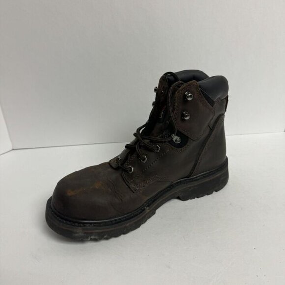 Timberland Pro Mens Pit Boss Soft Toe Brown Size 9.5 M